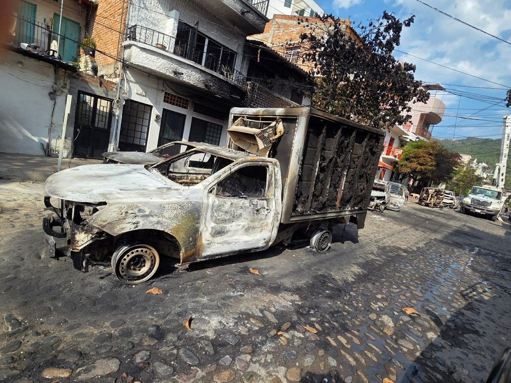 In photos: The aftermath of a cartel show of ‘force’ in Puerto Vallarta