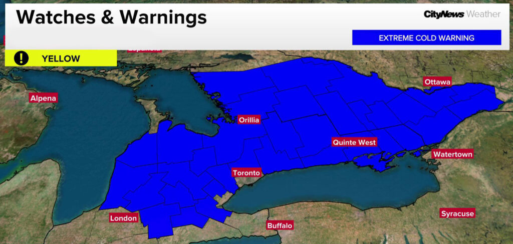 Cold warnings across southern Ontario as temperatures feel like -30 to start March