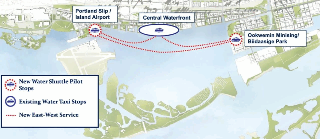 Water shuttle pilot launching along downtown Toronto waterfront this summer