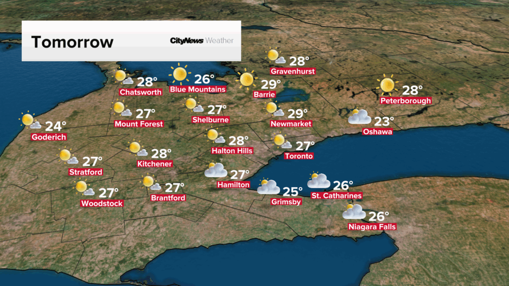 Warm and sunny week ahead for Toronto and the GTA