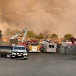 Crews fighting ‘very stubborn’ industrial fire in Brampton