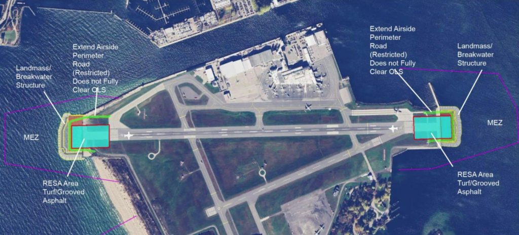 Construction to begin on Billy Bishop Toronto City Airport runway safety buffer zones