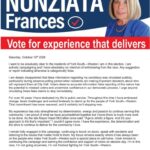 ‘Not going anywhere’: Frances Nunziata clarifies reports she’s dropping out of municipal election race